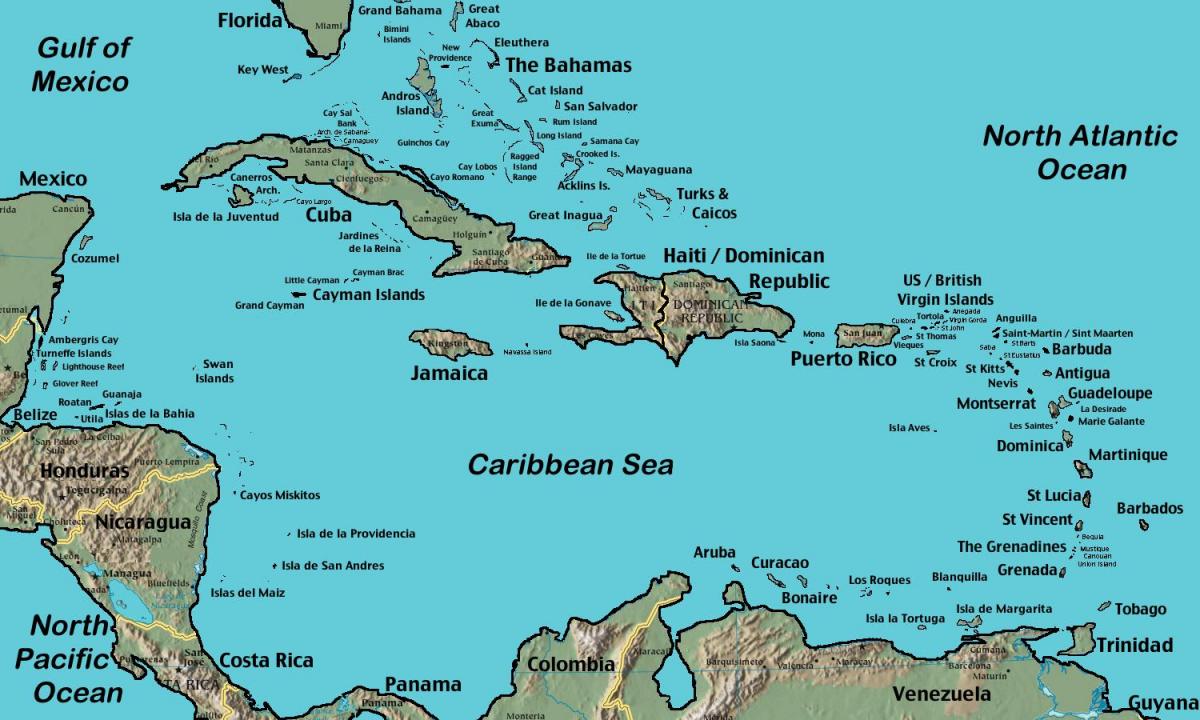 沖島ベネズエラの地図