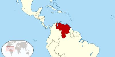 ベネズエラ地図の南米