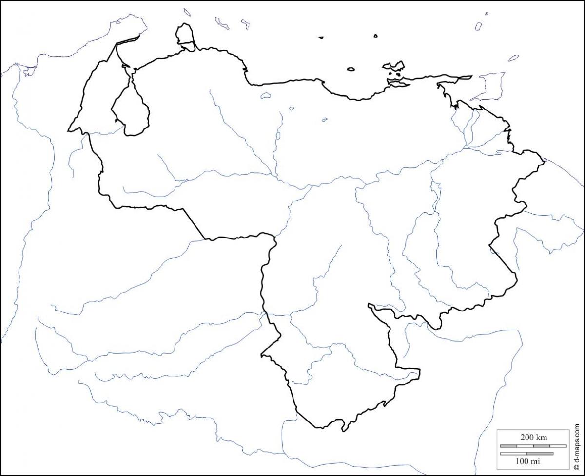 ベネズエラ地図概要 ベネズエラ白地図 南米 ア