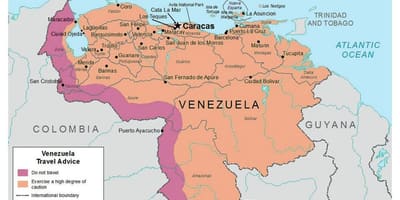 ベネズエラの地図