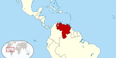 ベネズエラ地図の南米