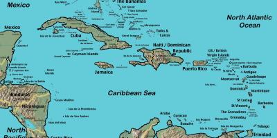 沖島ベネズエラの地図
