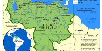 地図の地図デベネズエラ